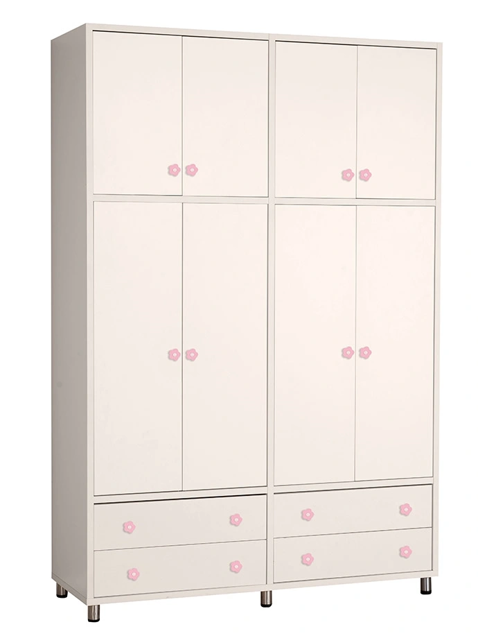 ארון ילדים אריאל 4 דלתות | צבע שמנת